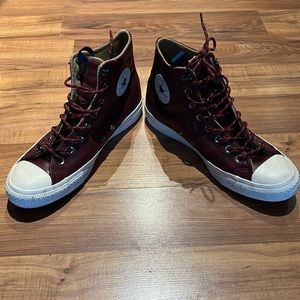 Leather Converse High Tops